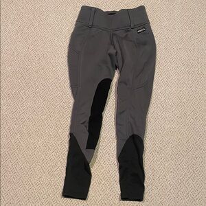 Kerrits Charcoal and Black Winter Breeches